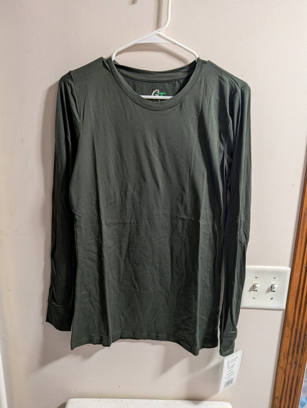 New Women's L Or XL Green Long Sleeve Shirt